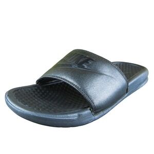 Nike AA4149-001 Women Slide Sandal Shoes Pewter Synthetic Size 6 Medium